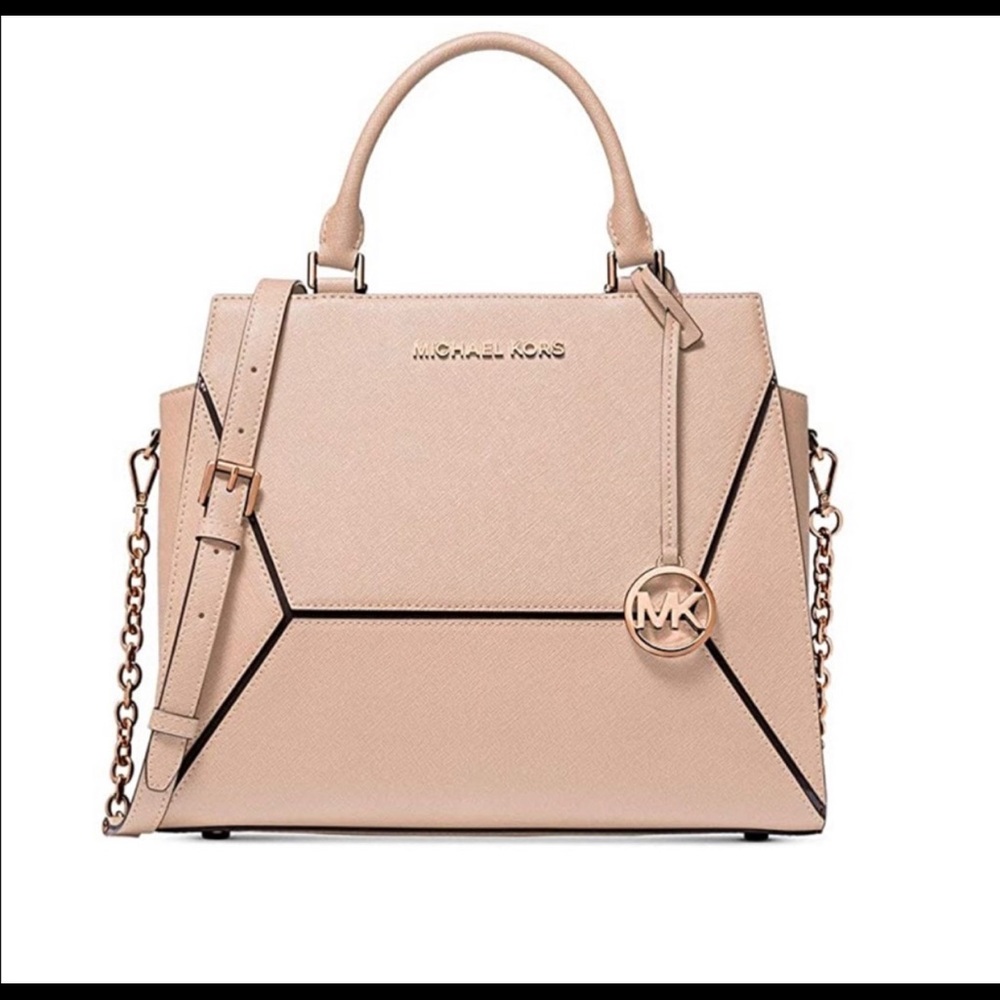 Michael Michael Kors Soft Pink Prism Large Satchel